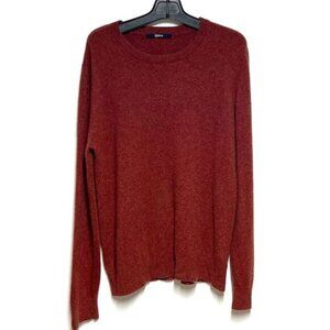 Quince 100  Cashmeree Men s Rust Crewneck sweater Sz XL